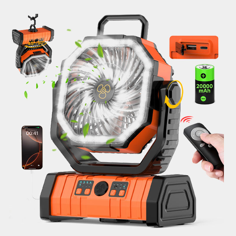 Portable Oscillating Fan with Remote Control