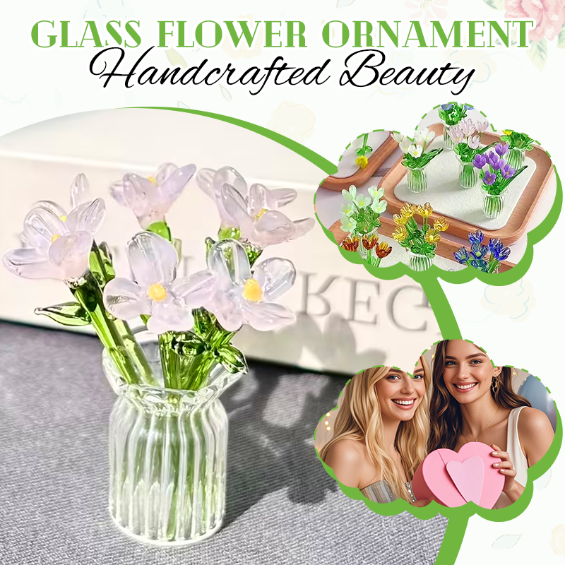 Glass Flower Ornament