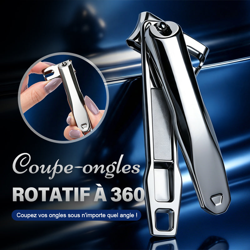 360-Degree Rotating Stainless Steel Multi-Purpose Nail Clipper