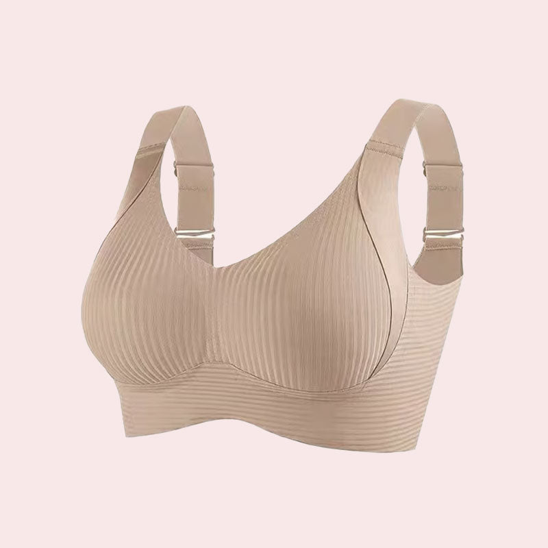 🎁Ribbed push-up bra with adjustable underwires for women