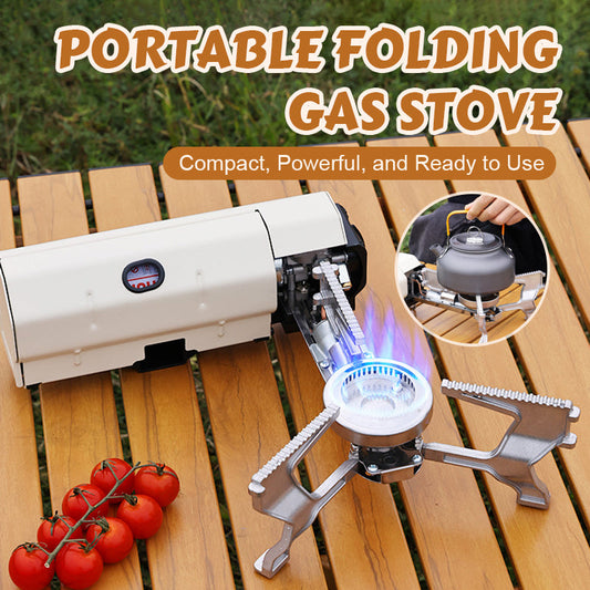 Portable folding gas stove