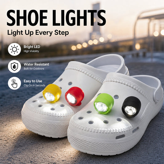 Headlights for Croc Shoes Spotlight for Hiking & Camping