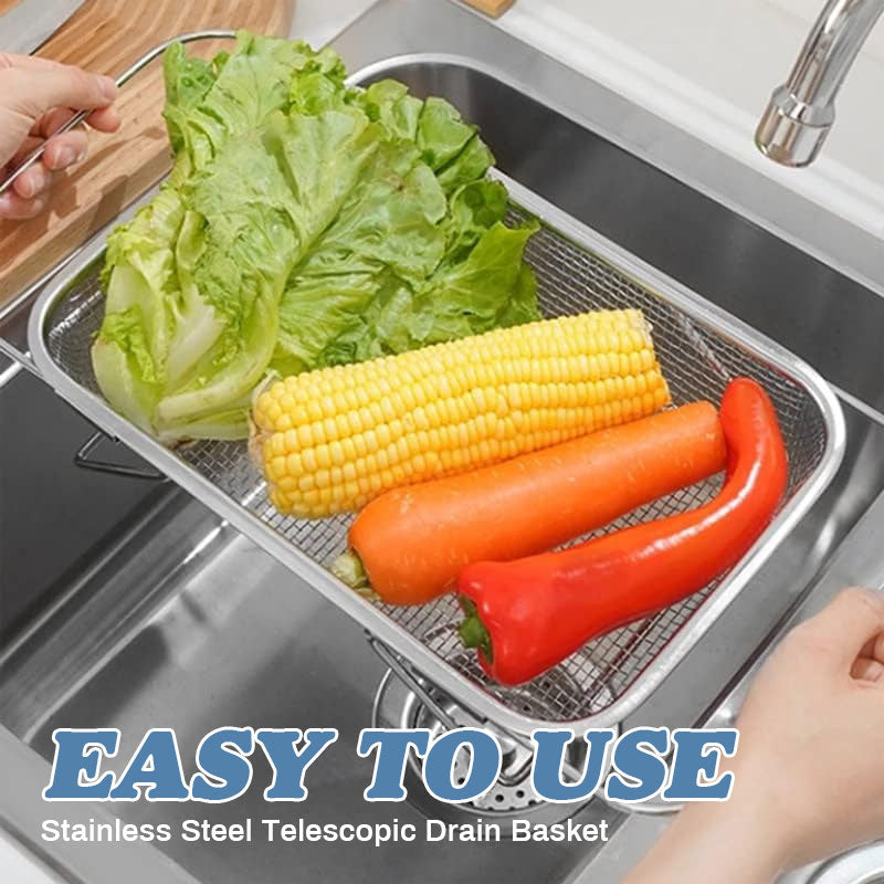 Stainless Steel Telescopic Drain Basket