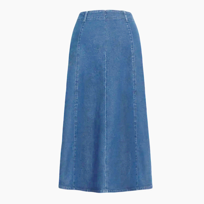 🎁2026 New Arrivals👗Women's Denim Maxi Skirt – High Waist & A-Line Cut