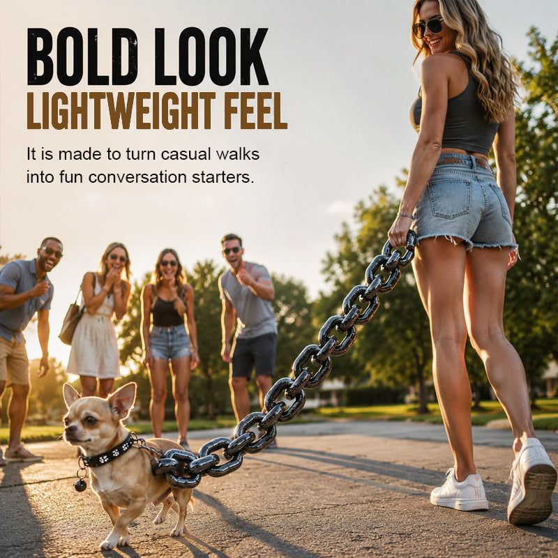 Giant Chain Style Lightweight Plastic Dog Leash for Small Dogs