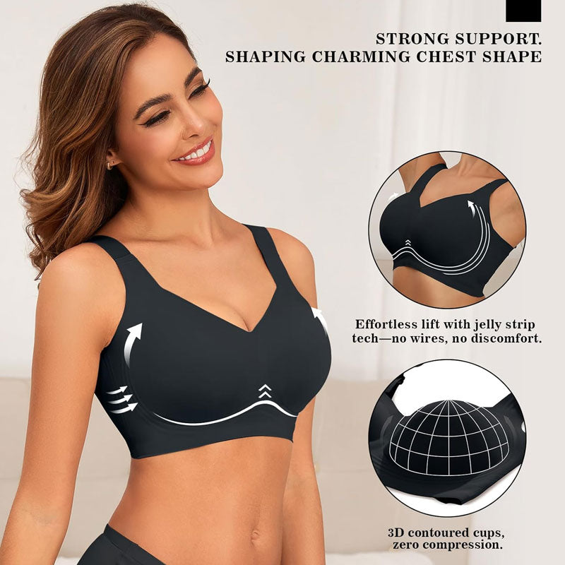 Seamless and Wire-Free Sports Bra in Large Size
