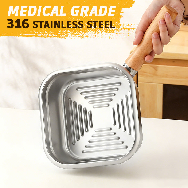 Square Fryer in Stainless Steel