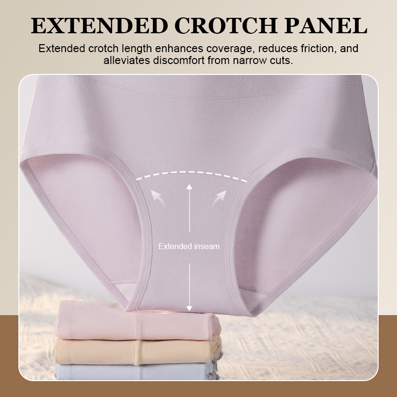 🤍 High-Waist Comfort Cotton Briefs
