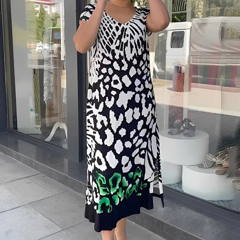 🌸 Fashionable printed long dress | Loose and airy ✨/Fashionable printed long dress