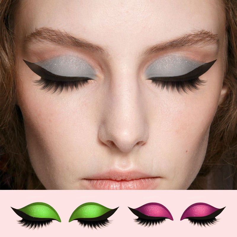 Eye shadow eyelashes make-up stickers
