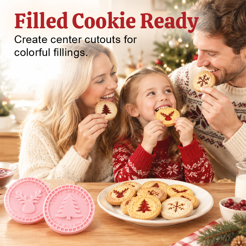 🍪Christmas 3D Stuffed Cookie Press Mold Set