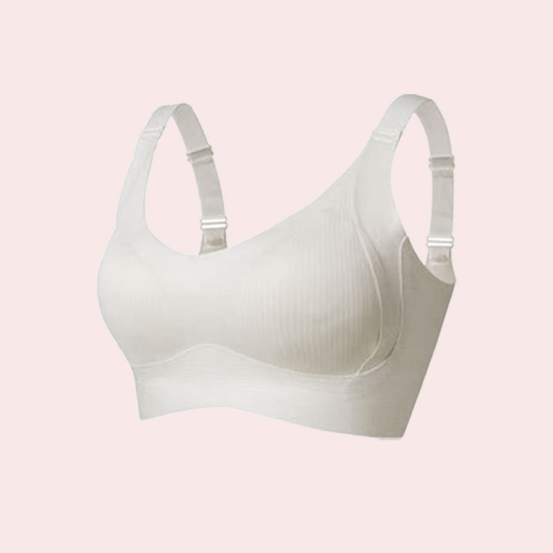 🎁Ribbed push-up bra with adjustable underwires for women