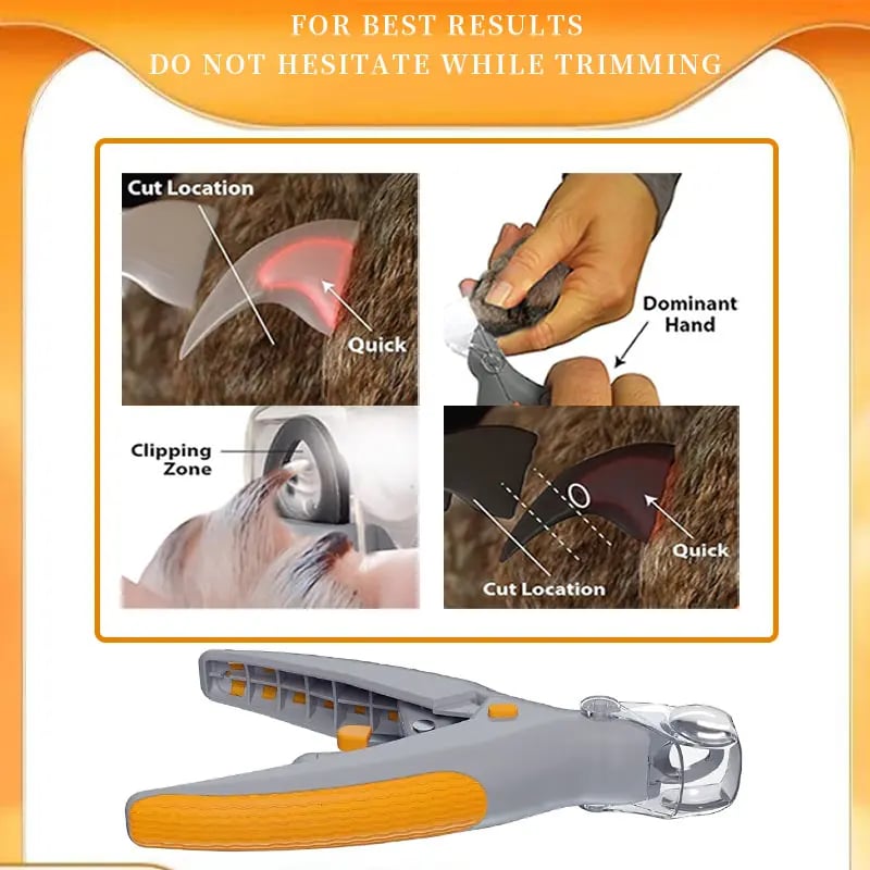 🔥LAST DAY SALE - 49% OFF🎁LED Light Pet Nail Clippers - 5X Magnification