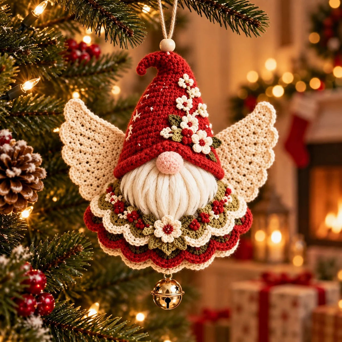 🔥LAST DAY 50% OFF - 🎄DIY Crochet Christmas Angel Ornament Kit – Make, Hang & Treasure✨