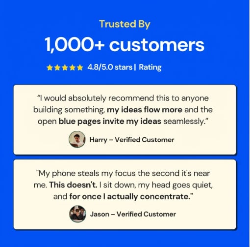 📘 Notedfy Think Blue Notebook – A Different Page for Better Ideas 💙