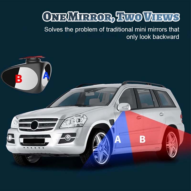 Dual-View Car Blind Spot Mirror