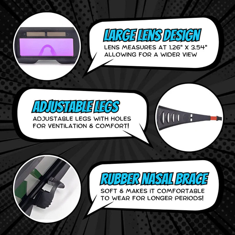 Solar Powered Auto-Darkening goggles