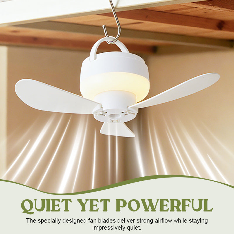 Rechargeable Fan with Light