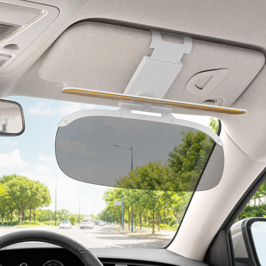 Universal Car Sun Visor Extender - Day & Night Anti-Glare Driving Visor for UV Block & Night Vision