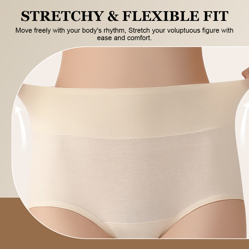 🤍 High-Waist Comfort Cotton Briefs