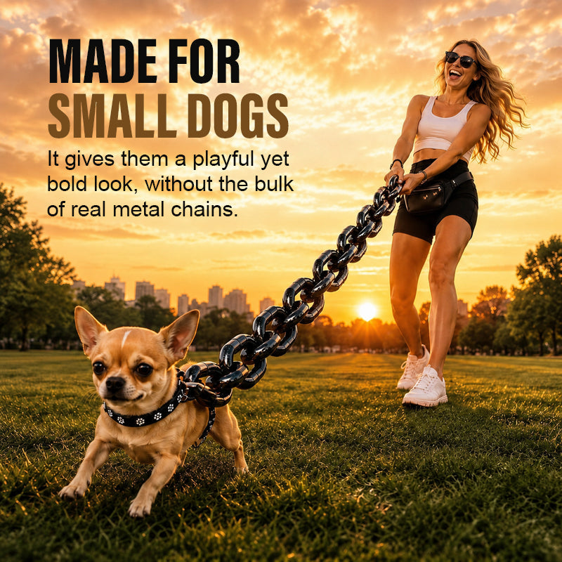 Giant Chain Style Lightweight Plastic Dog Leash for Small Dogs