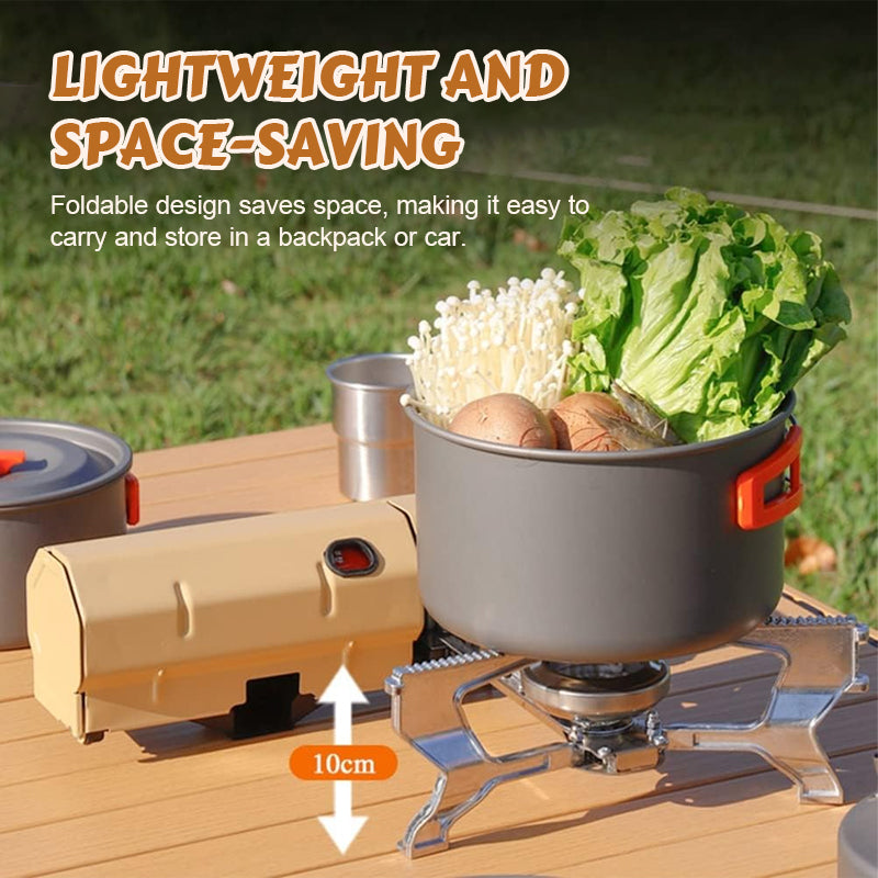Portable folding gas stove