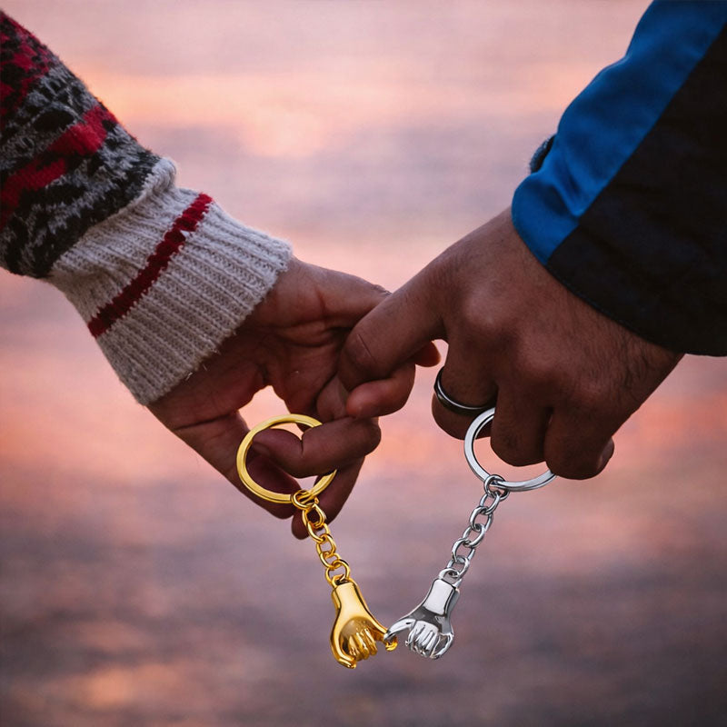 Pinky Promise Couple Keychain Set
