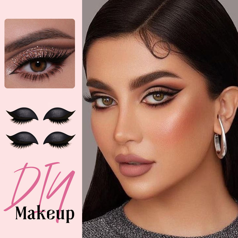 Eye shadow eyelashes make-up stickers