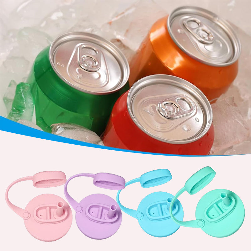 Silicone Soda Can Straw Lid