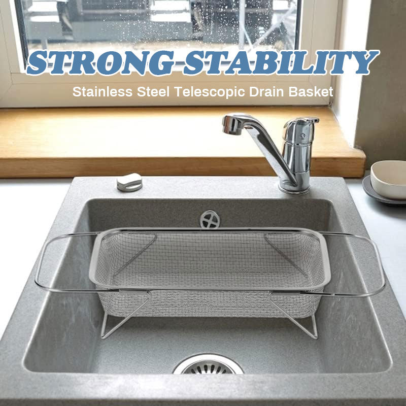 Stainless Steel Telescopic Drain Basket
