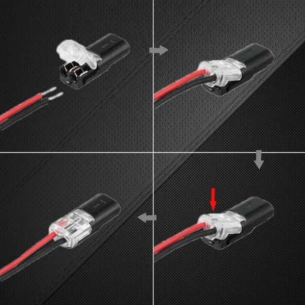 🔥Double-wire plug connector with lockable buckle