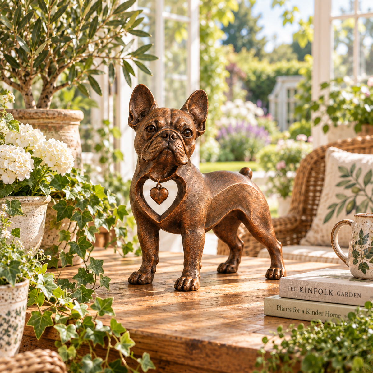 ⭐Classic Retro-Style French Bulldog Sculpture — Love at First Sight！