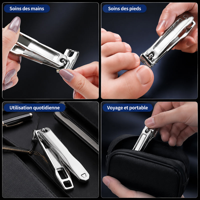 360-Degree Rotating Stainless Steel Multi-Purpose Nail Clipper