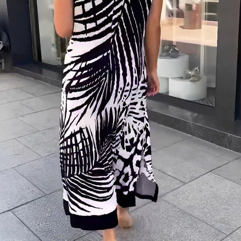 🌸 Fashionable printed long dress | Loose and airy ✨/Fashionable printed long dress