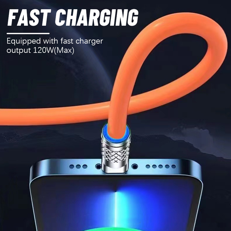 120w Super Fast Charging 3-In-1 Data Cable