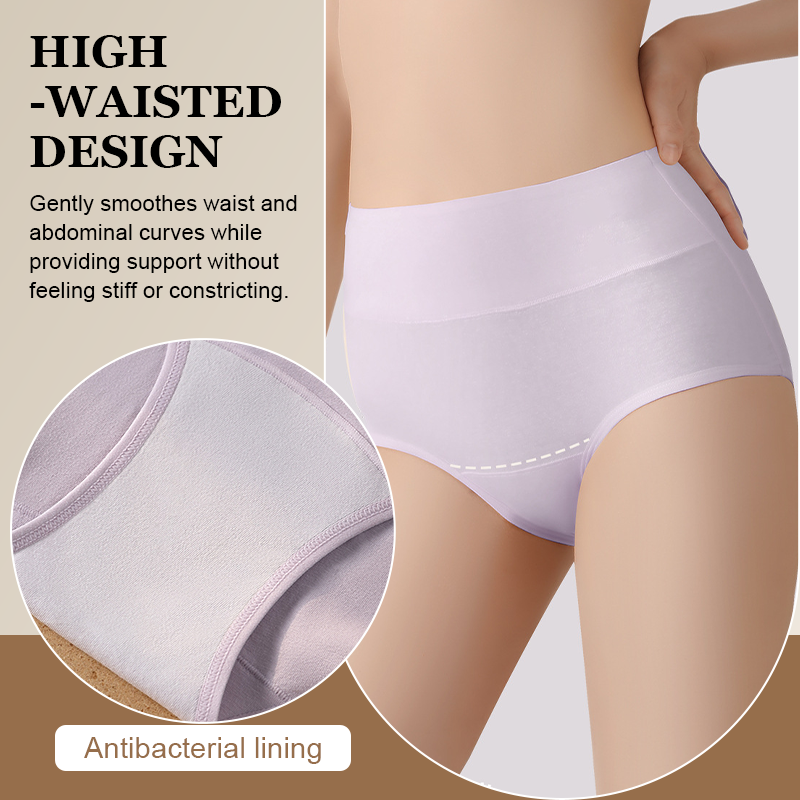 🤍 High-Waist Comfort Cotton Briefs