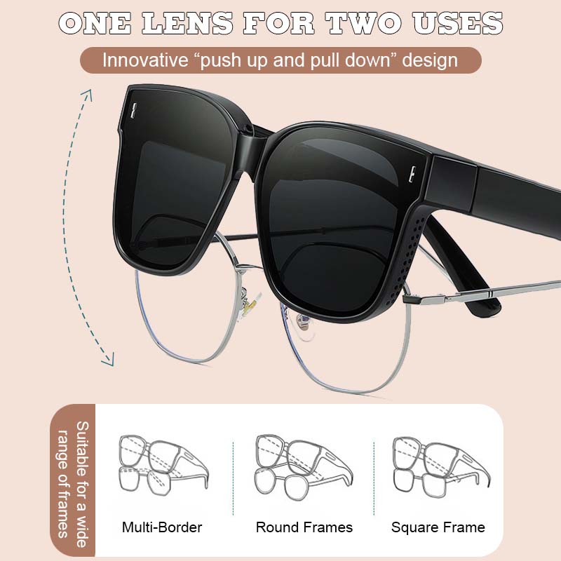 💥 Innovative Dual-Mode Clip-On Sunglasses for Glasses Wearers 💥