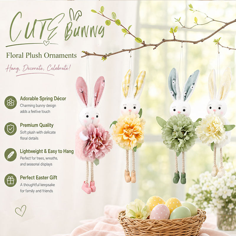 Easter Bunny Doll Flower Pendant – Festive Party Gift Decor