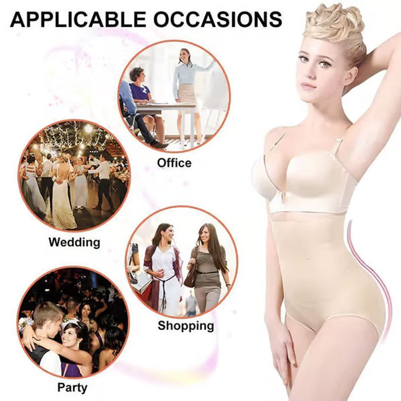 🔥High waist with shapewear and tummy control