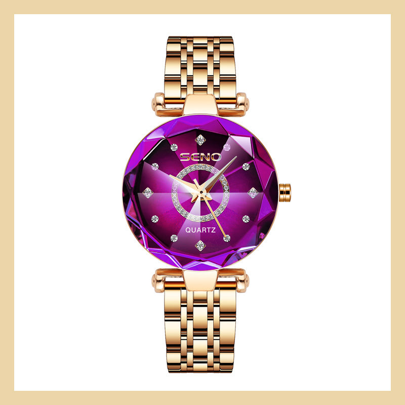 💖Starry stainless steel ladies' watch🎁