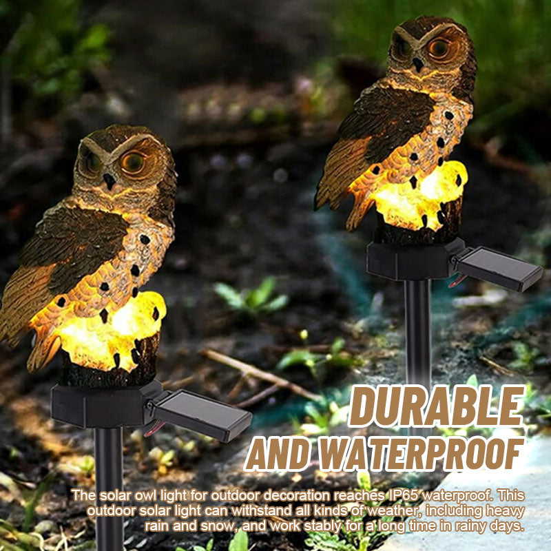Solar Owl Courtyard Lawn Garden Decorative Light