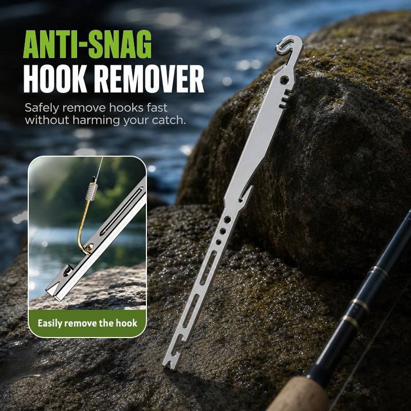 Multi-functional 6-in-1 Fishing Knotter & Hook Remover Tool