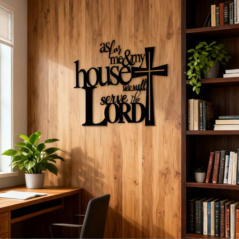 Black Metal Crafts Wall Decoration