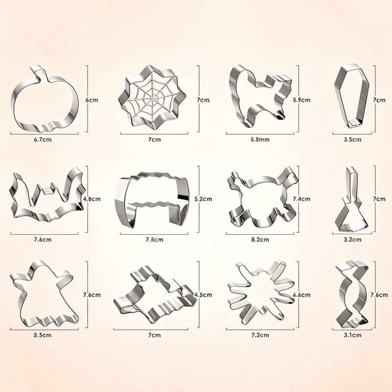 PumpkinTap™ Halloween Pattern Punch Mold Set