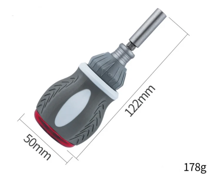 Versatile 9-in-1 Magnetic Ratcheting Screwdriver Bit Kit