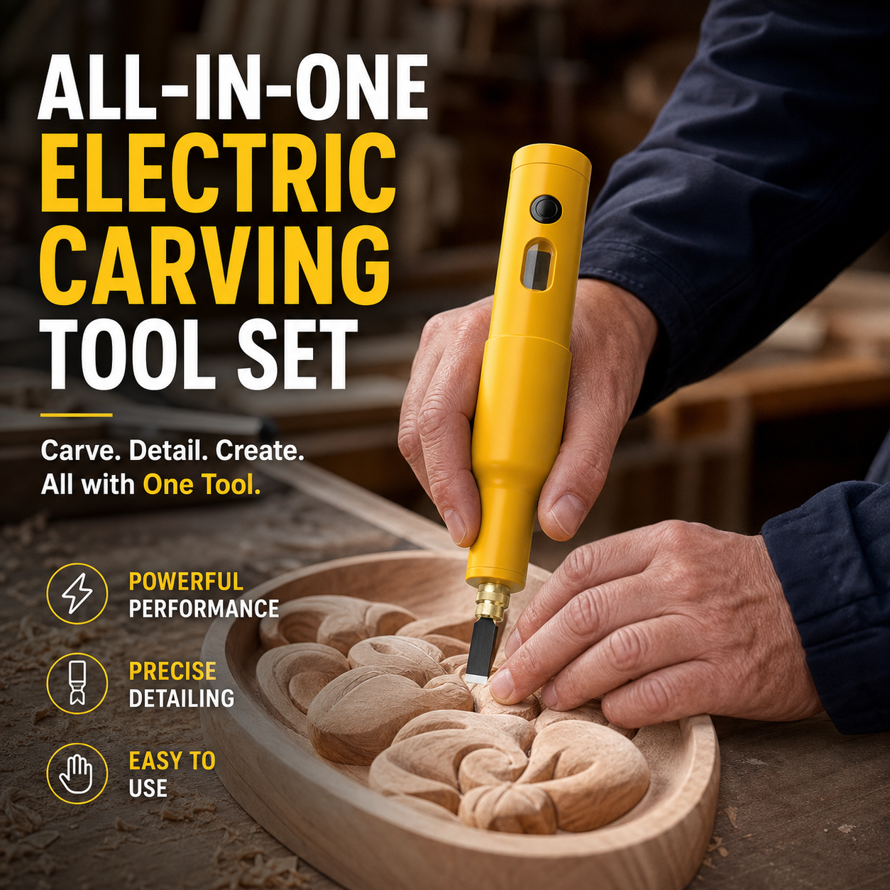 🎉 2026 Sale — Over 33,000 Sold! 💞 All-in-One Cordless Electric Carving Tool Set