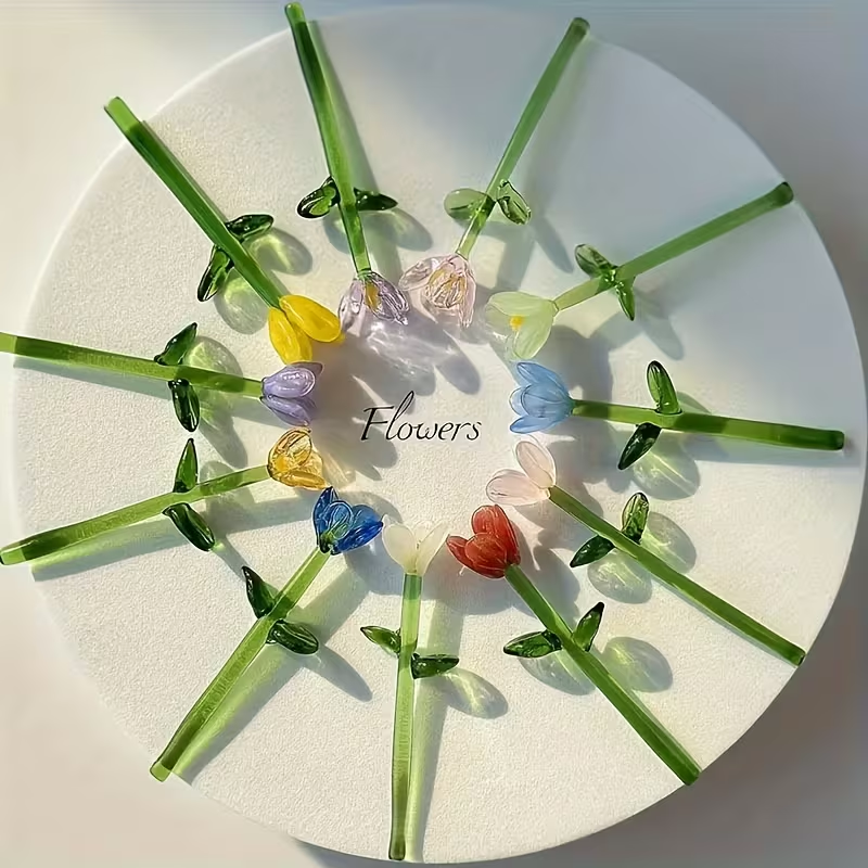 Glass Flower Ornament