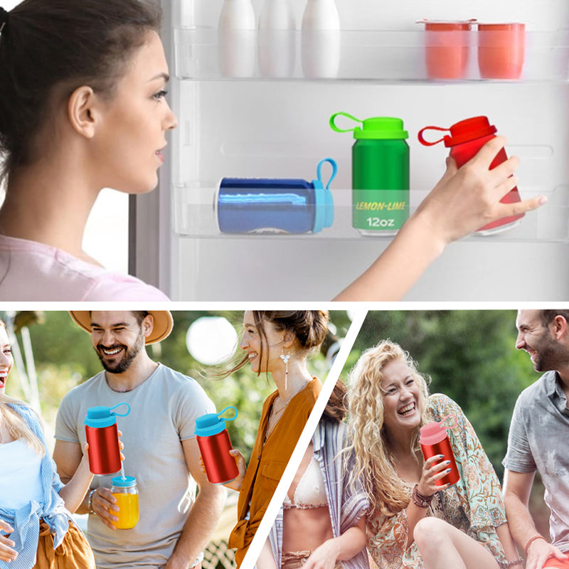 Silicone Soda Can Straw Lid