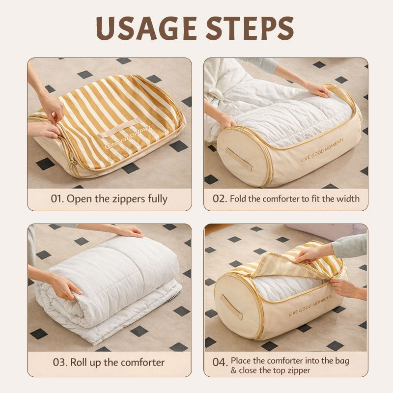 🧺 Cylinder Quilt Storage Bag