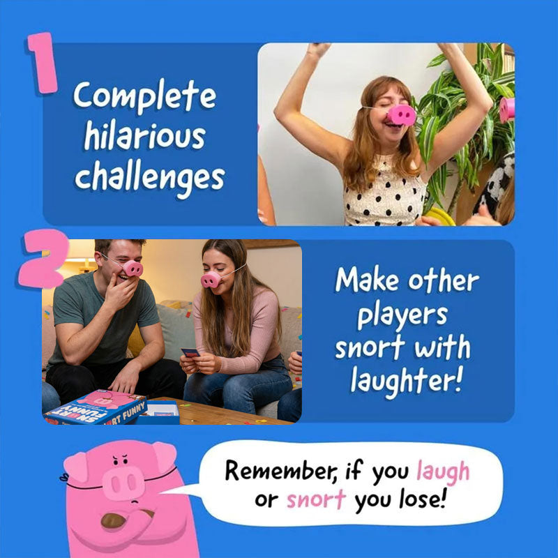 Snort Funny: The "Laugh &You Lose" Party Game 🐷😂